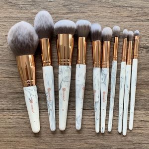 BH Cosmetics Marble Luxe 10 Piece Makeup Brush Set